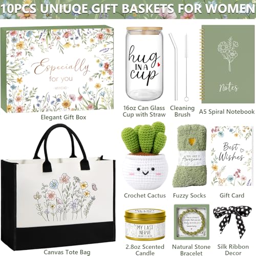 Birthday Gifts for Women, Self Care Get Well Soon Gift Baskets for Women - style: Hug