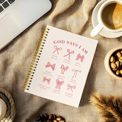Pink Bible Journal for Women, Christian Prayer Journal for Teen Girls - color: Pink