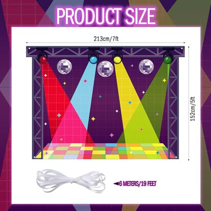 WovWeave Vbs 2026 Backdrop 7x5 ft Illumination Party Backdrop Church Vacation Bible School Banner Christian Party Decoration Backfround Sunday School Religious Event Photo Booth Banner - style: VBS