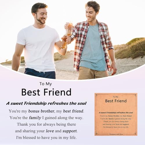 Leyung Cross Bracelet Gifts for Boys, Easter Basket Stuffers Baptism Gifts - color: Friend