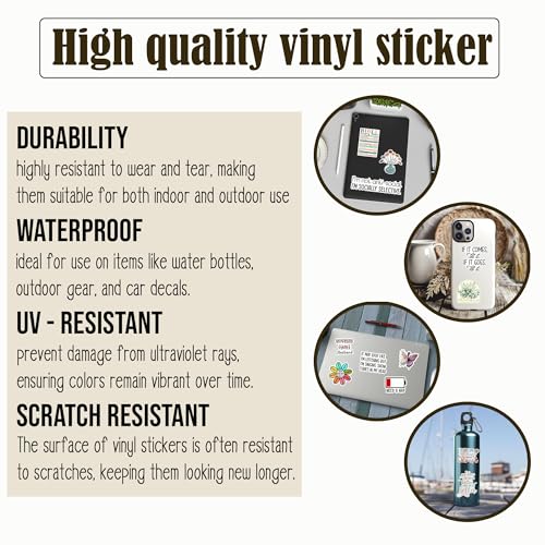 (3Pcs) Happy Moments Praise God Difficult Moments Seek God Every Moment Thank God Christian Sticker Inspirational Motivational Bible Verse Vinyl Decal for Laptop Water Bottles Book -Size 3x2.7