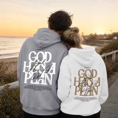 Christian God Hoodie for Men Jesus Faith Religious Bible Verse Hoodies Inspirational Graphic Fleece Sweatshirt - color: Light Gray, size: Small