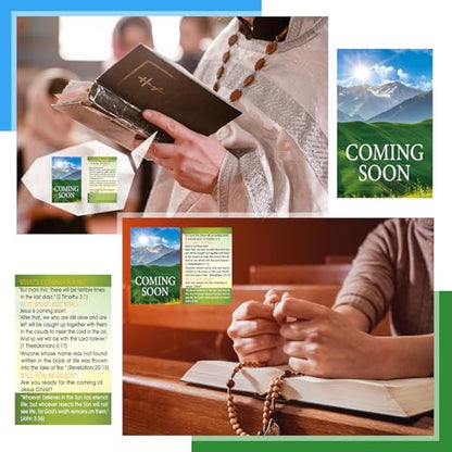 200 Pcs Gospel Tracts Salvation Cards,Coming Soon - style: Coming Soon
