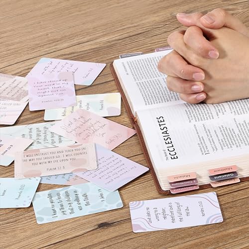 Mr. Pen- Prayer Cards, 70 Unique Bible Verse - color: Morandi, size: 70 Pack, 3.45" x 2.15”