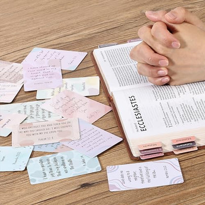 Mr. Pen- Prayer Cards, 70 Unique Bible Verse - color: Morandi, size: 70 Pack, 3.45" x 2.15”
