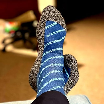 Bible Verse Socks for Men, Christian Scripture Crew Socks, Faith Gift - color: Faith Verses