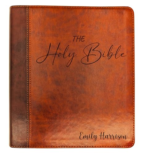 Personalized ESV Journaling Study Bible | Custom Engraved Name | Wide Margin for Notes | Christian Gift for Men & Women (Holy Bible) - color: Holy Bible