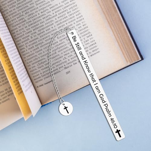 Bible Bookmark Metal Bookmarks Christian Gift for Women Men Religious Baptism Gifts Book Marks for Reading Women Book Lovers Friend Inspirational Scripture Verse Bookmark - color: Religious Bookmark 06
