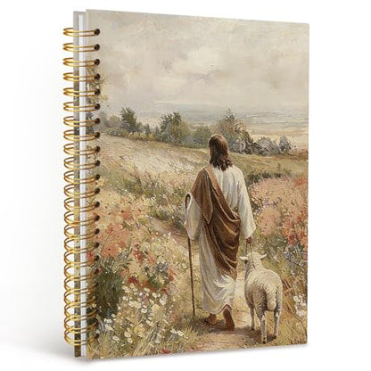 Christian Religious Gift for Women,Jesus and Lamb Christian Notebook - color: bible-jesus