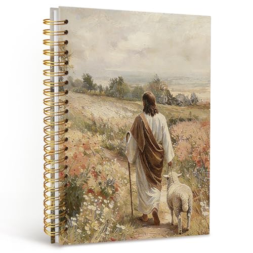 Christian Religious Gift for Women,Jesus and Lamb Christian Notebook - color: bible-jesus
