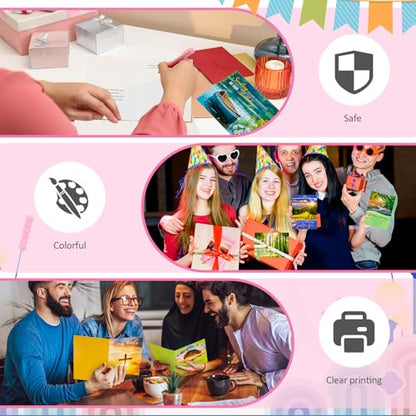 Motiskyy 120 Pack Religious Christian Birthday Cards Bulk with Scripture Bible Verse 4.5 x 6.2 Inch Assorted Christian Blessing Greeting Card for Birthday with Envelopes and Stickers (Landscape Style) - style: Landscape Style