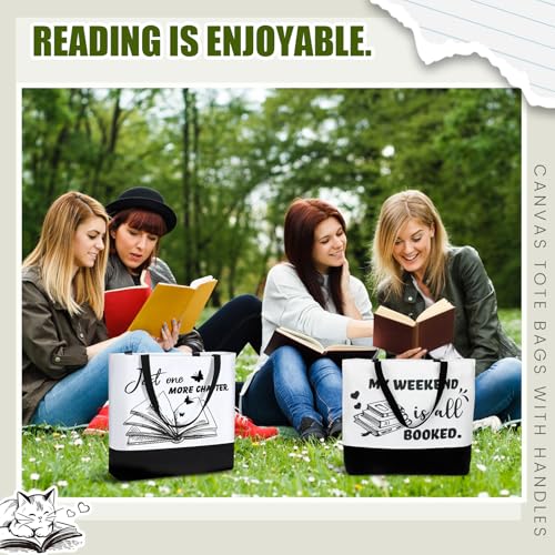 10 Pcs Book Lover Tote Bag Bulk Bookish Librarian Reader Gift, Cute - style: Cute