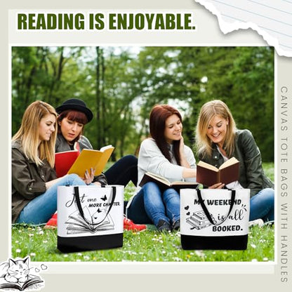 10 Pcs Book Lover Tote Bag Bulk Bookish Librarian Reader Gift, Cute - style: Cute