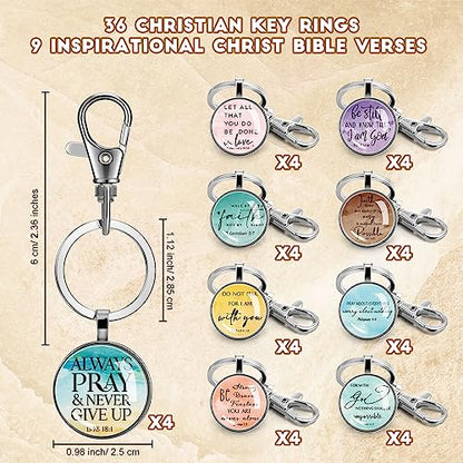 Fumete Christian Keychain Bulk for Wowen Men - style: Religious