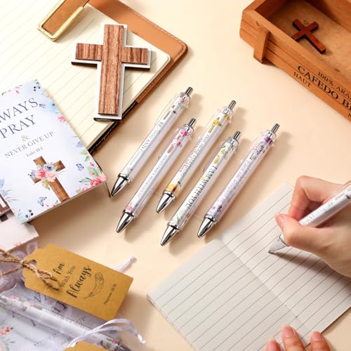 Qeeenar 200 Pcs Christian Gift Bulk Set Bible Verse, Colorful, Floral - color: Colorful, style: Floral