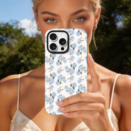Kairos for iPhone 13 & iPhone 14 Case - Military Protection Blue Hydrangea - color: bluecut, size: iPhone 13 / iPhone 14(6.1",2021/2022)