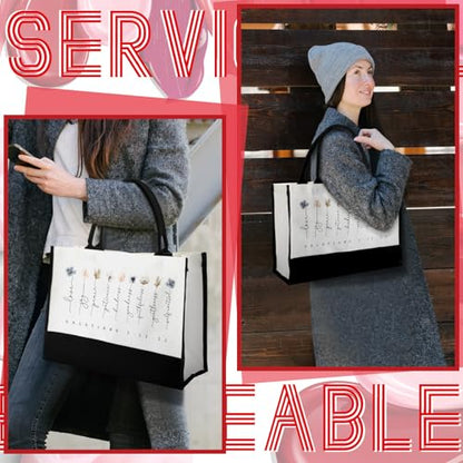 Aliceset 2 Pcs Christian Bible Verse Tote Bags for Women - style: Wildflower