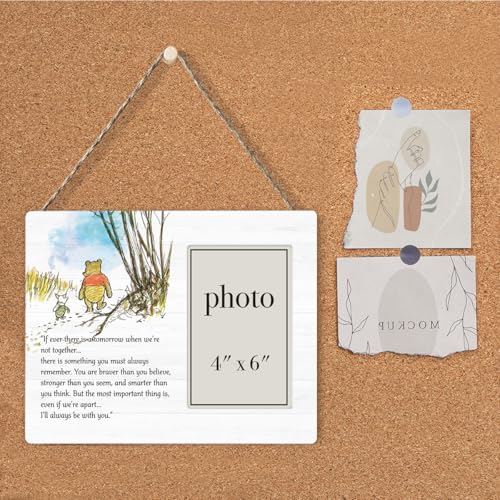 Pooh Bear Quote Picture Frame, Classic Pooh Bear Nursery Gifts - color: If