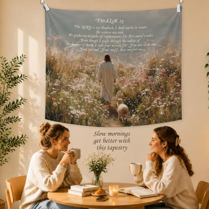 SAMKEIDOI Jesus and Lamb Christian Tapestry Wall Hanging 50x60 Inch - color: SJ-2