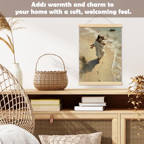 YZSLA Christian Wall Art Decor,Jesus Wall art Hanging Canvas Prints - color: Bible-Beach