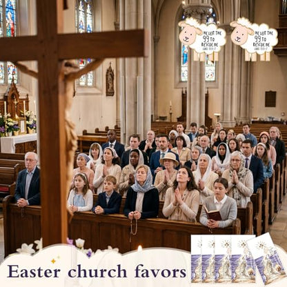 Hollowfly Christian Jesus Lamb Lapel Pins Bulk with Cards - style: Lamb
