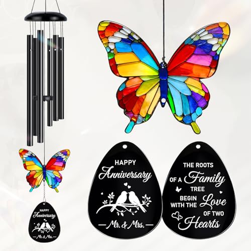 Anniversary Wind Chimes Gifts for Couples,Mr & Mrs Gifts - color: Anniversary Gift