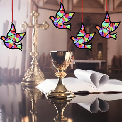 Sinload 24 Pcs Dove Crafts Religious Sunday School Dove Tissue Paper Kit - style: Dove