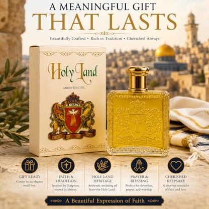Holy Land Anointing Oil with Frankincense & Myrrh - 50ml (Pack of 2) - size: 1.7 Fl Oz (Pack of 2)