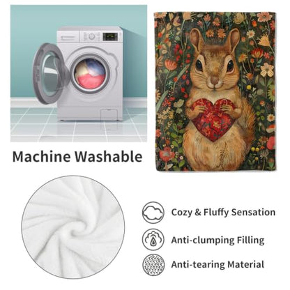 Squirrel Blanket Gifts for Women Kids - color: Squirrel, size: 50"x60"