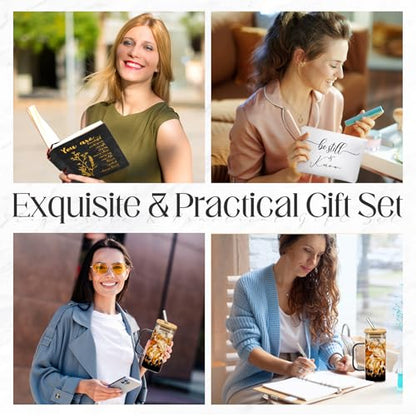Skylety 6 Pcs Christian Gifts Set for Women Bible Study Supplies, Black - color: Black