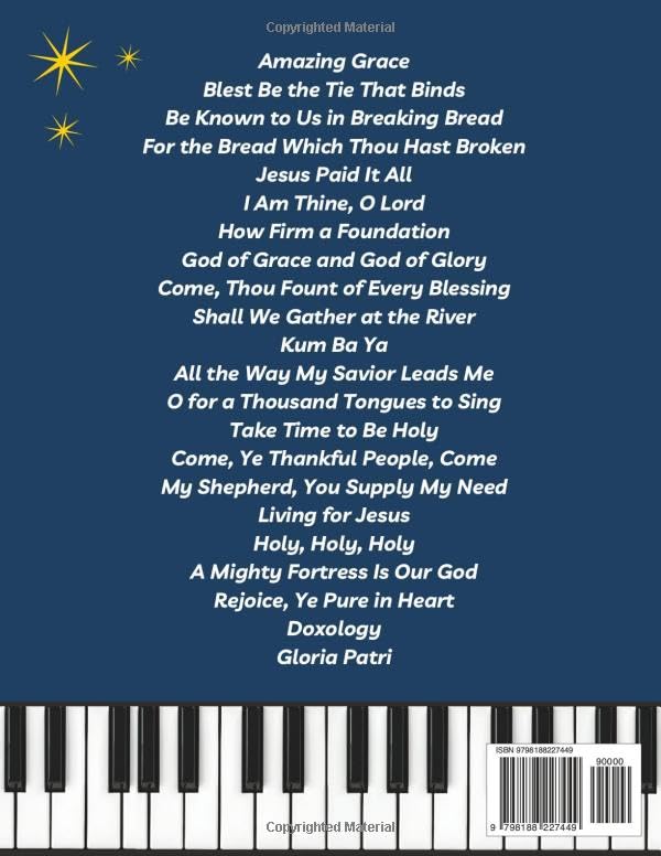 Sing & Play Hymns: Easy Piano Hymns for Advanced Beginner and Early Intermediate Pianists, Volume 1: Classic Christian Hymn Sheet Music Songbook for Worship, Church, and Home