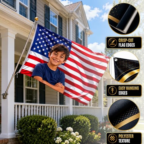 Custom Flag with Face on It by BCB Print; Custom Flag with Picture; Customizable Flag; Custom Pink American Flag; 5 Sizes; HD Print; 2 Grommets; No Pole/Hardware; Made in USA - color: Flag with Photo