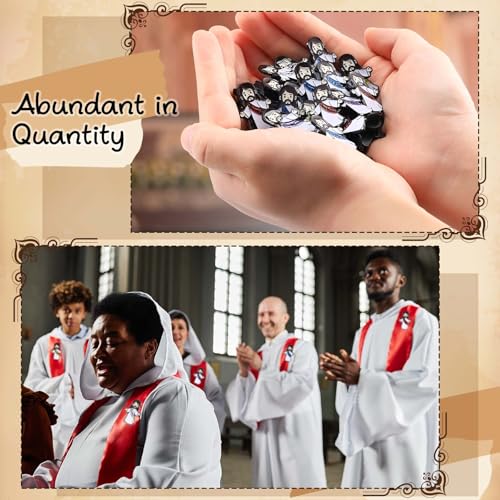 Liliaafar 50 Pcs Jesus Pins Bulk Christian Lapel Pins Sunday School Gifts