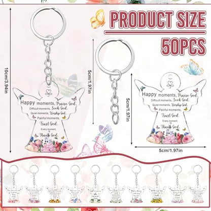 Remuuly Christmas Christian Gift Mini Bible Keychain Bulk - color: Christian