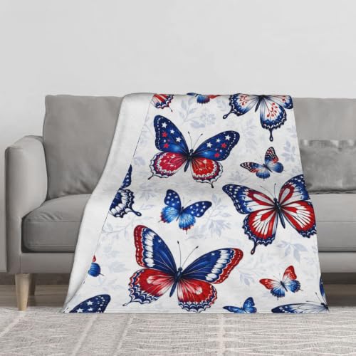 jerkboo American Butterfly Throw Blanket Gift 40"x50" - color: American Butterfly, size: 50"x40"