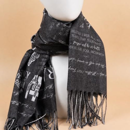 The Virgin Mary Bible Verse Shawls for Women, Catholic Christian Blanket Scarf Gifts or Mom Teacher Christmas - color: Multicolor
