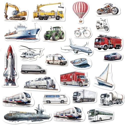 CHEFAN Vehicle Felt Board Story Pieces, 28-Piece Transportation Set - color: B-transportation