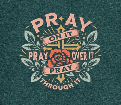 Christian Jesus Faith T Shirts for Women - color: Dark Green1, size: X-Large