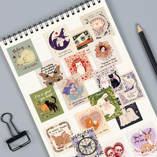 50PCS Motivational Stickers, Vintage Inspirational Stickers - style: Weird
