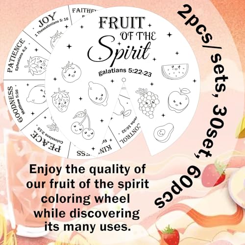 Pop Resin 30 Sets 9 Inch Color Your Own Fruit of the Spirit Crafts