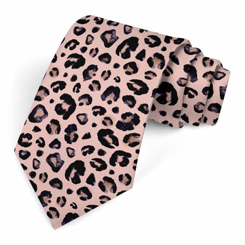 funny Ties for Men Business Novelty Men's Neckties for Festival Holiday Party Valentine's Day Wedding Christmas - color: Leopard Skin