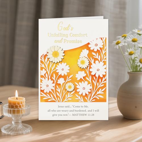 Daisy Sympathy Card for Loss of Loved One(Comfort & Promise) - color: 2-Daisy