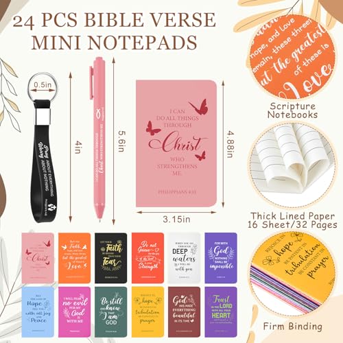 Hollowfly 24 Set/96 Pcs Christian Church Religious Gifts Bulk(Colorful) - color: Colorful