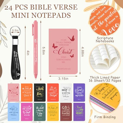 Hollowfly 24 Set/96 Pcs Christian Church Religious Gifts Bulk(Colorful) - color: Colorful
