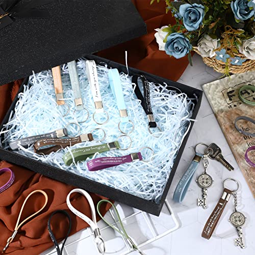 100 Pcs Christian Keychain Gift Bulk Religious Keyring - color: Fresh Color