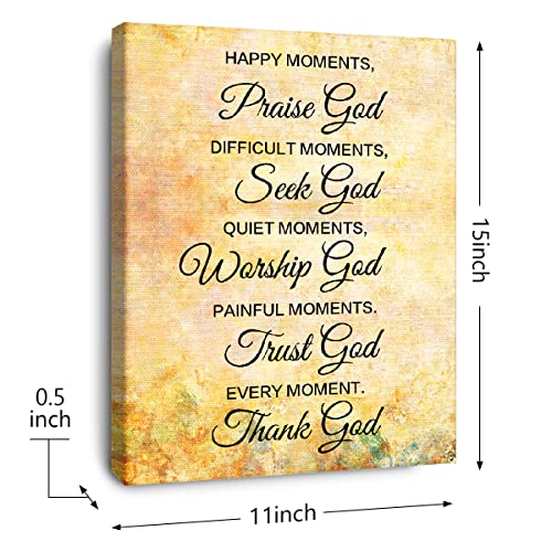 OTINGQD Happy Moments Praise God Wall Art,Christian Home Decor - color: Happy Moments