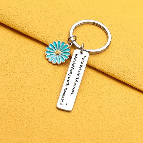 Christian Keychain For Women Bible Keychain Faith Based Gifts Biblical Gifts For Women Encouragement Jewelry