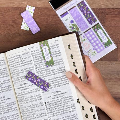 Christian Art Gifts Colorful Magnetic Scripture Bookmark Set for Women - color: Be Still