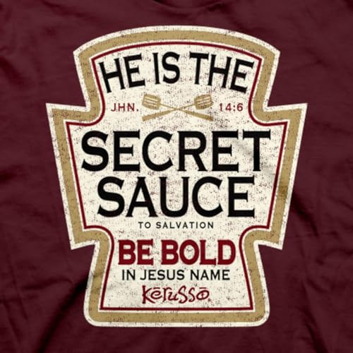 Kerusso Unisex Christian Crewneck Short Sleeve Graphic T-Shirt Cotton Be Bold in Jesus Name - size: 3X-Large