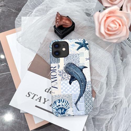 Compatible with iPhone 11,Durable & Shockproof Phone Case Cover Design - Blue Ocean Shark - color: Blue Ocean Shark, size: iPhone 11